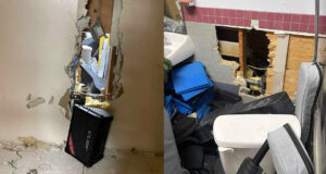 impulse music burglary damage to the wall