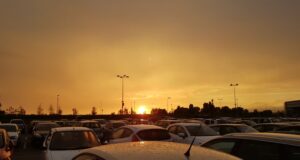 Cars in parking lot