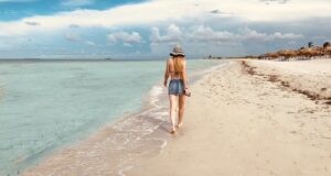 Walking on Beach