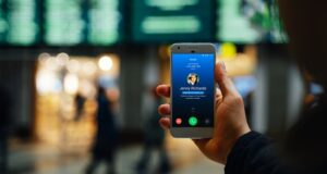 Holding Mobile Phone