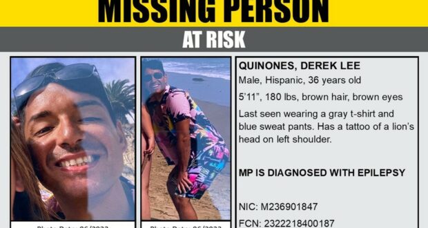 missing person derek quinones