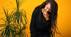 Woman with long hair