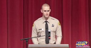 Buchan during Recruit Class 443 graduation ceremony in 2020.