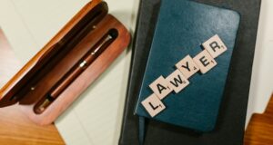 Lawyer in Scrabble pieces