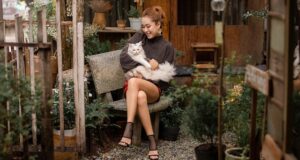 Woman with Cat