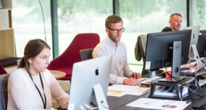 People in office