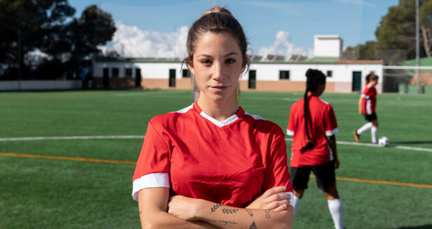 Woman soccer player