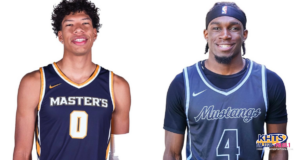 tmu Mustangs' Kaleb Lowery and Ty Harper