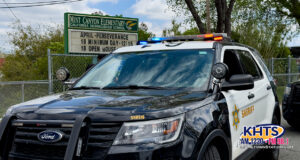 Sheriff Deputies Outside Of The School