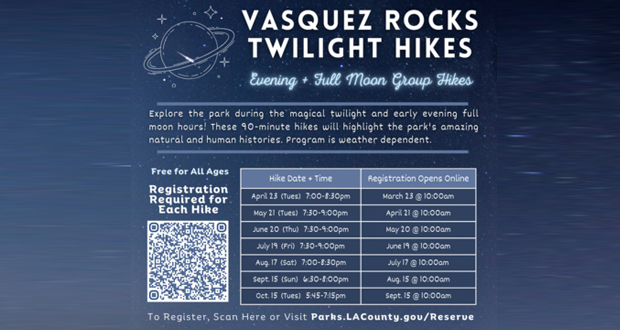 Vasquez Rocks Twilight Hikes