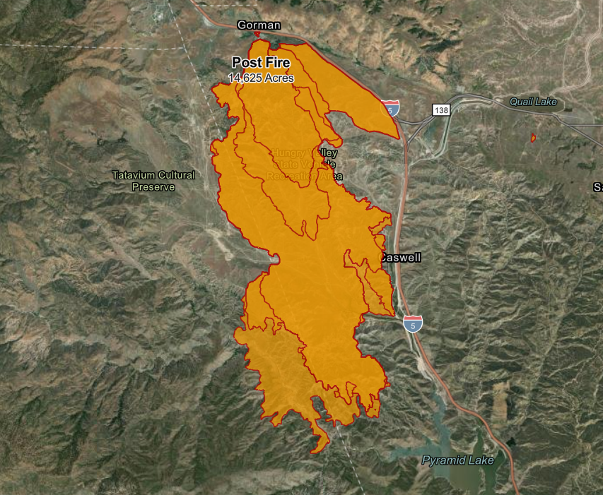 UPDATE Post Fire In Gorman 90 Percent Contained