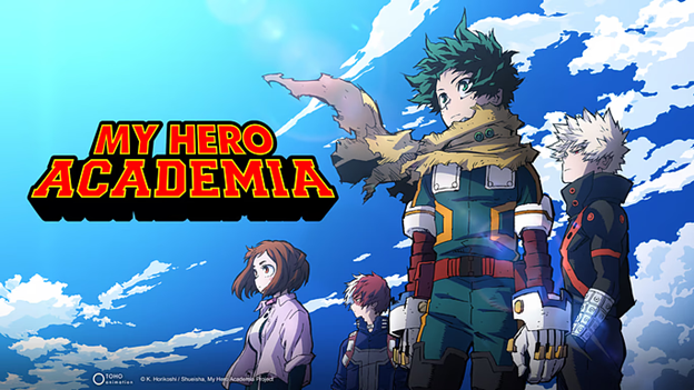 My Hero Academia characters staring off into the sky