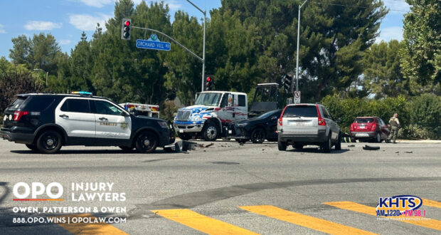 Car crash on Orchard Village