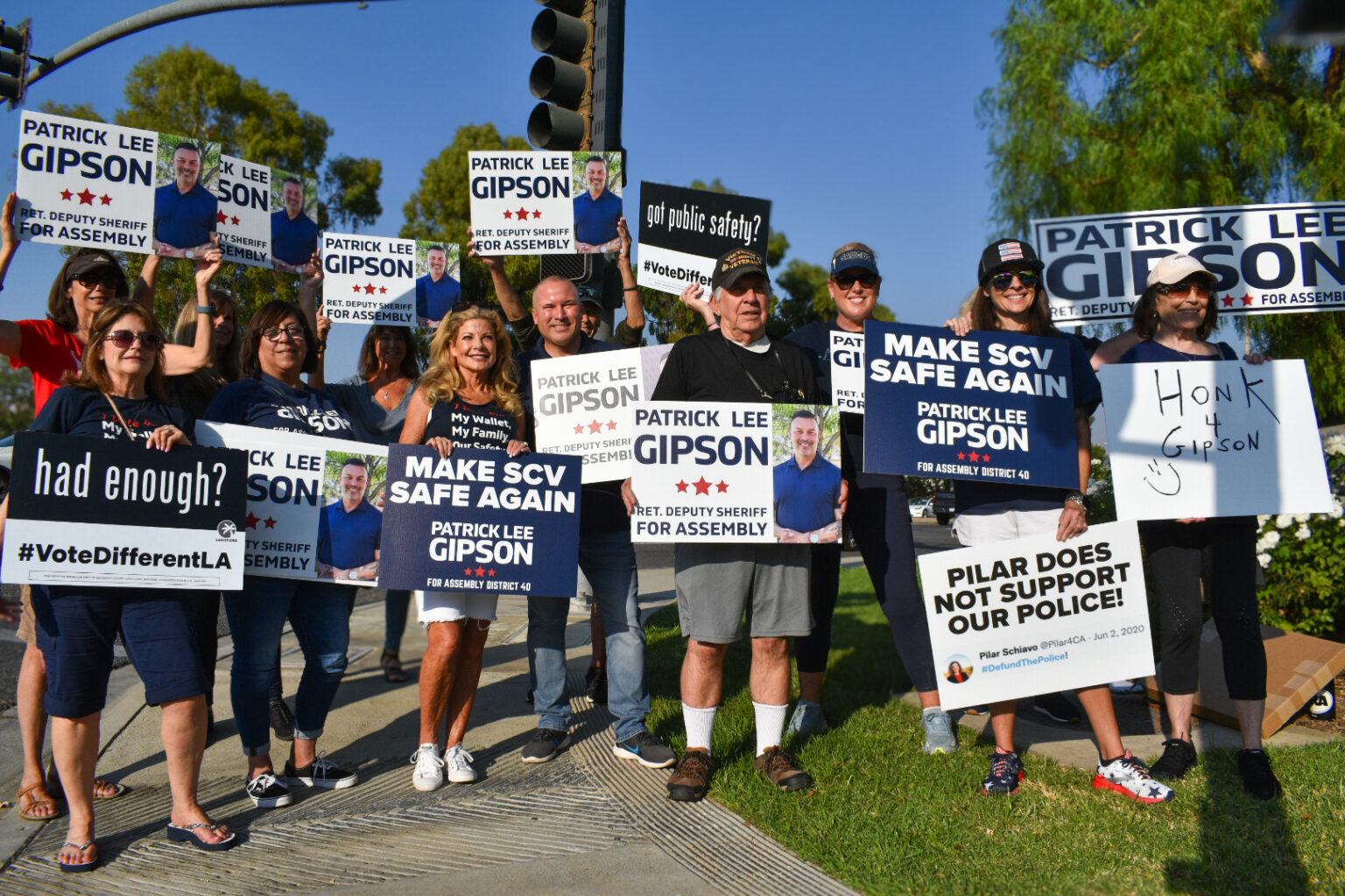 SCV Residents Gather In Valencia To Support Patrick Lee Gipson For