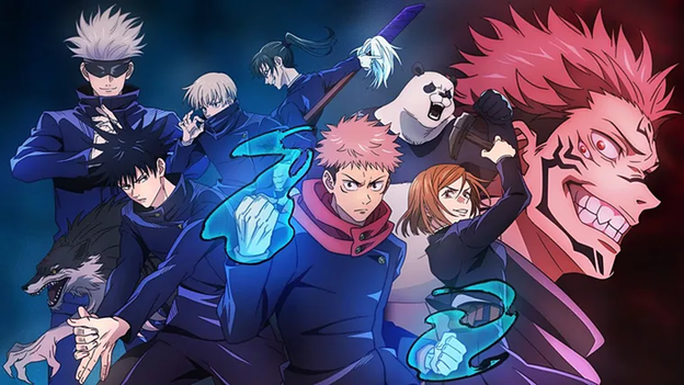 The main characters of Jujutsu Kaisen