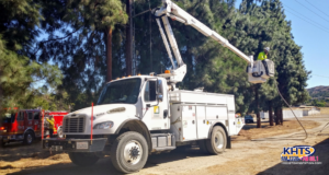 sce southern california edison 011425 cherry picker at the smiser mule farm