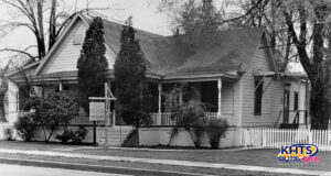 Old Landmark — Telephone Co. Business Office sits sedately as the years go by.