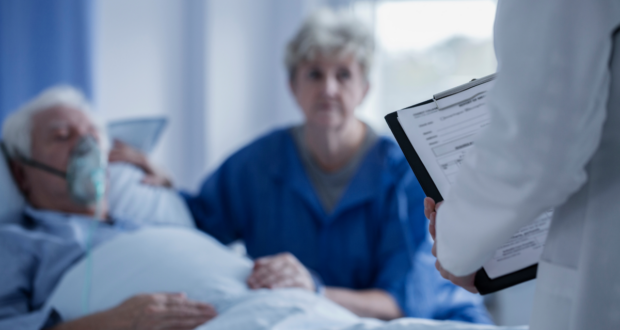 elderly people in hospital stock 022525