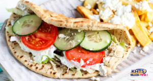 Greek-inspired chicken pitas 032925