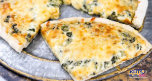 Spinach Alfredo Pizza just a pinch 090325