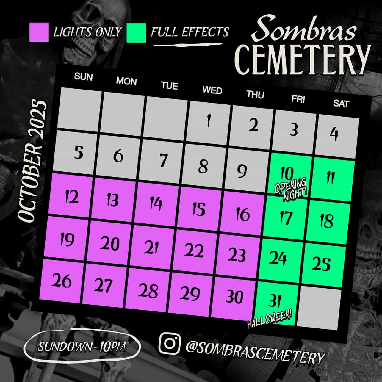 10/09/25 Sombras Cemetery - Haunted House