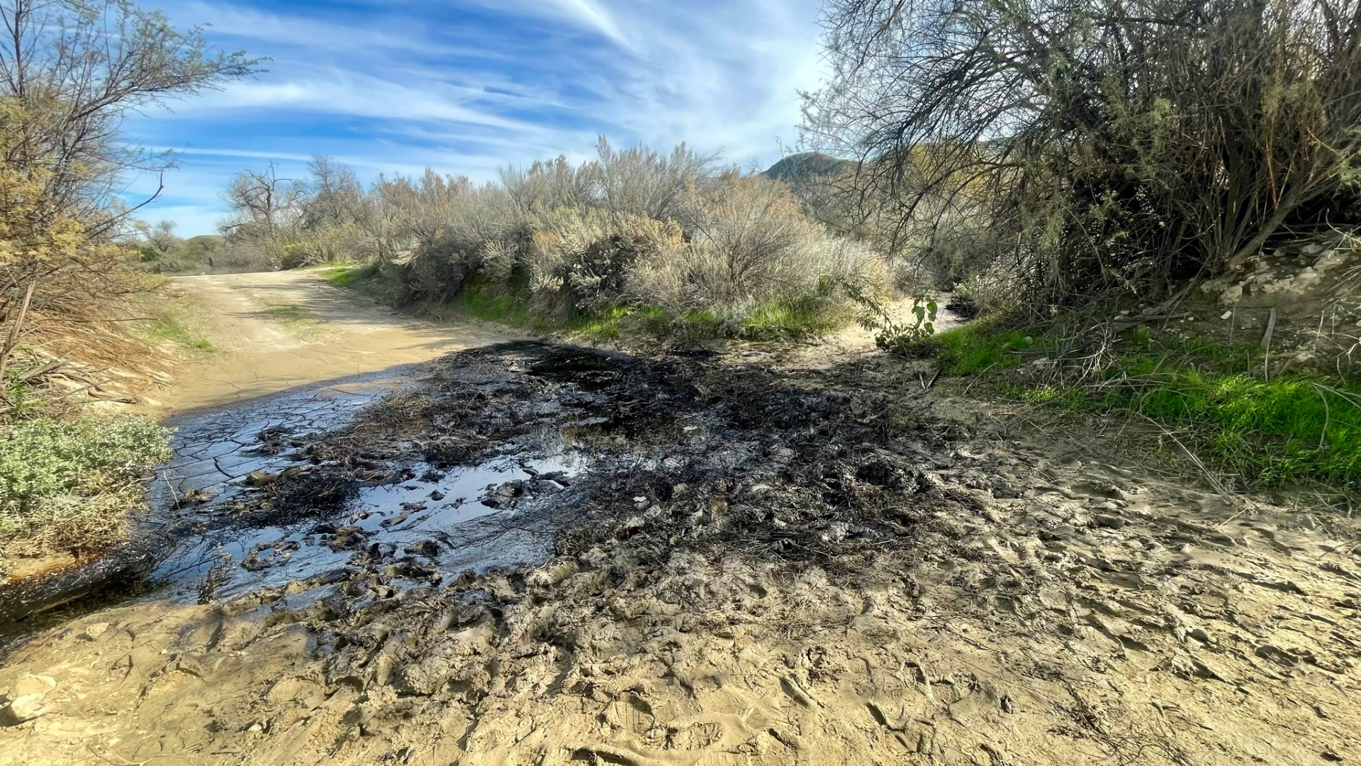 hometownstation.com - Jade Aubuchon - Pipeline Spill Cleanup Continues Near Santa Clarita, Most Oil Confined To Dry Creek,