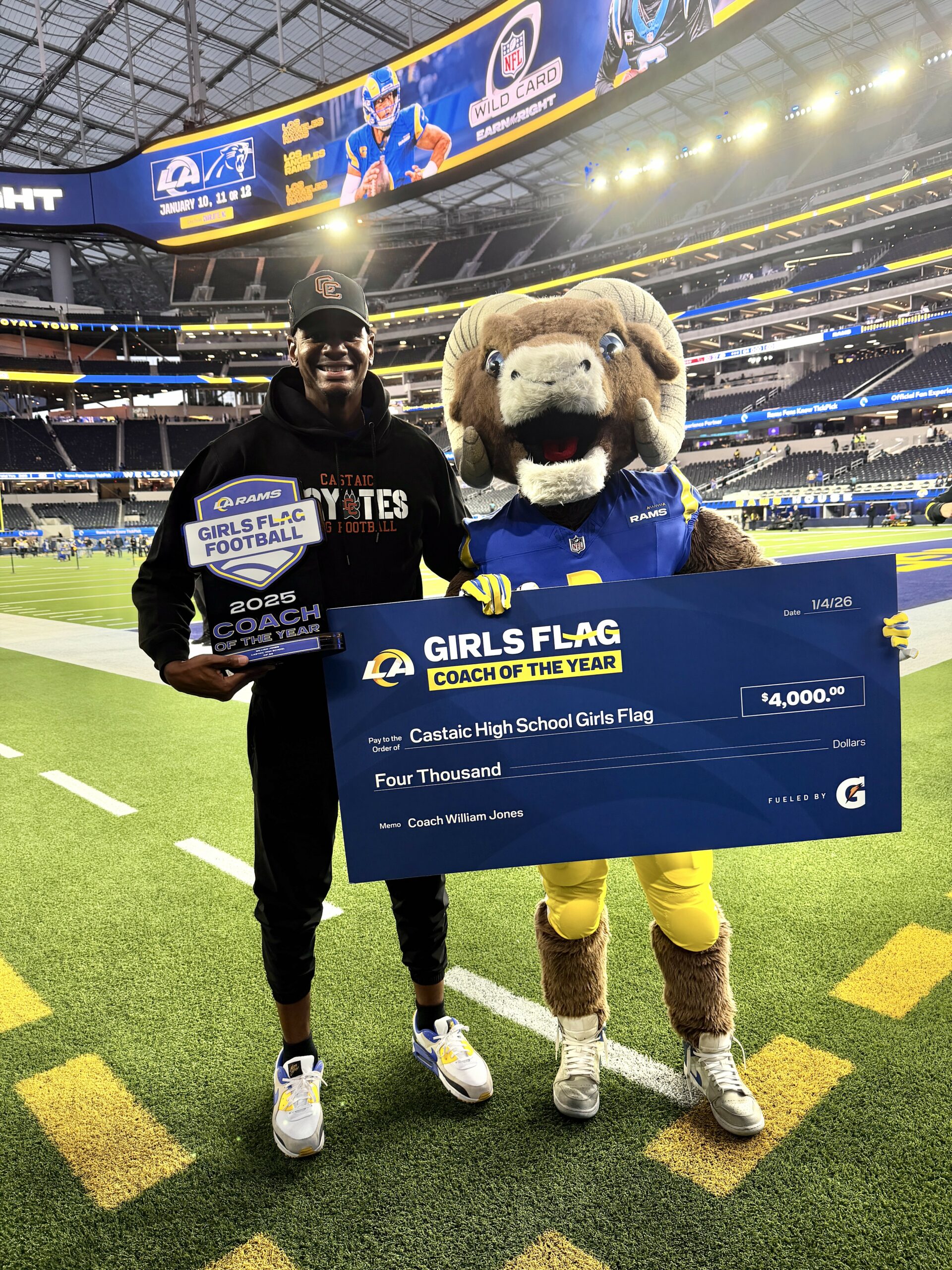 010826 William Jones Castaic flag football | L.A. Rams