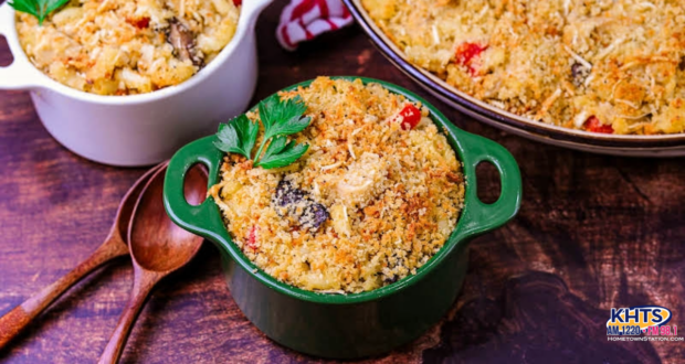 Rotisserie Chicken Mac And Cheese Casserole 012126