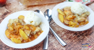 homemade peach cobbler just a pinch 041326