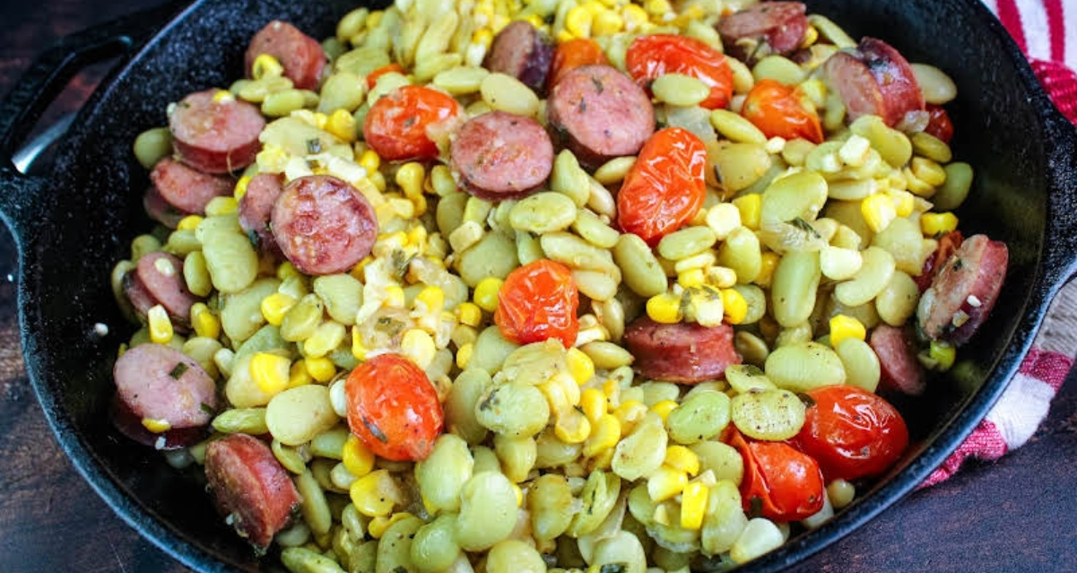 Summer Succotash With Smoked Sausage Turns Seasonal Vegetables Into A Hearty One-Pot Meal
