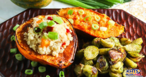 Roasted Acorn Squash With Cranberries & Quinoa 100626